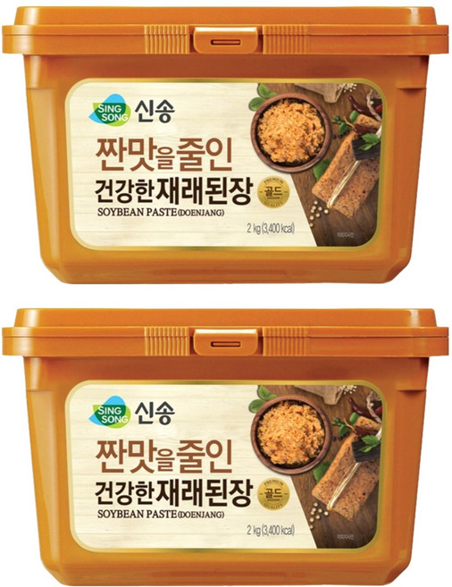 신송 짠맛을 줄인 건강한 재래된장, 2kg, 2개