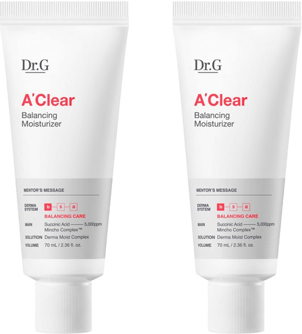닥터지 에이클리어 밸런싱 모이스처라이저 데이크림, 70ml, 2개