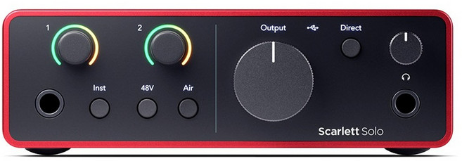 포커스라이트 Scarlett Solo 4세대 앰프 오디오, Scarlett Solo 4th Gen, 혼합색상