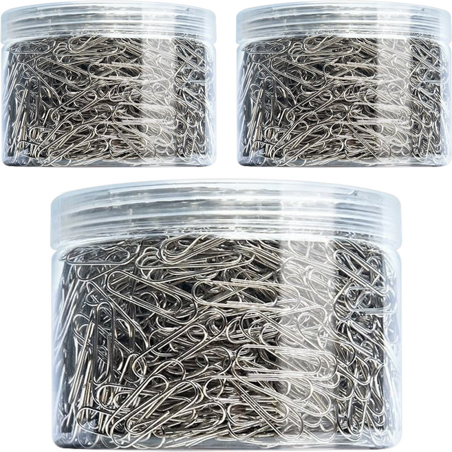 KHOHIMO 辦公用鋼製迴紋針 29mm 4W290, 1000件, 3個