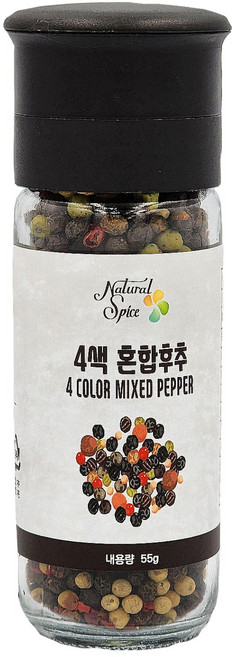 내츄럴스파이스 4색 혼합후추, 55g, 1개