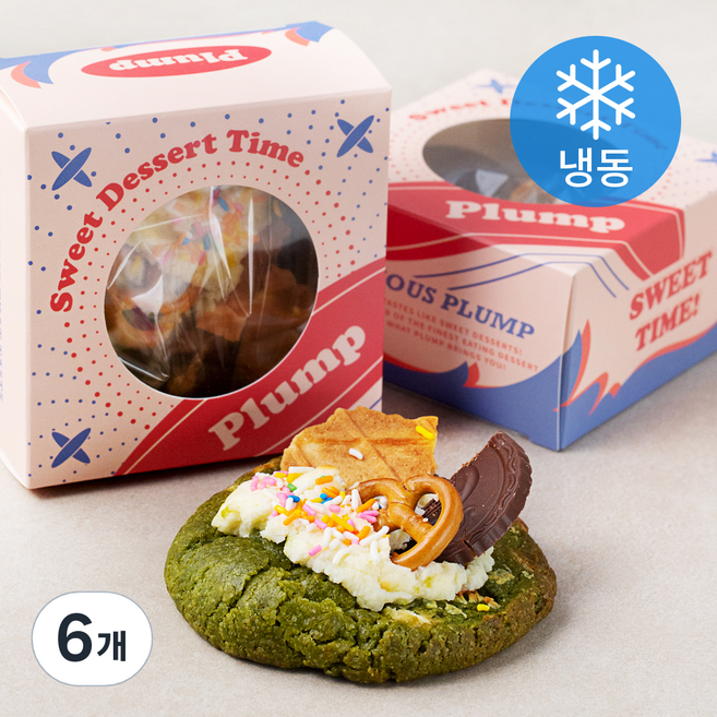 플럼프 말차 크림치즈 마카다미아 쿠키 (냉동), 110g, 2개입, 3개