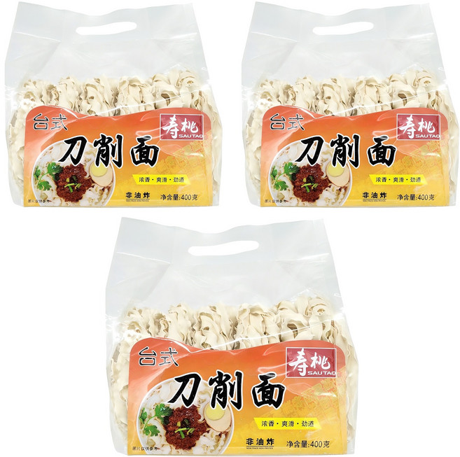 사우타오 도삭면, 400g, 3개