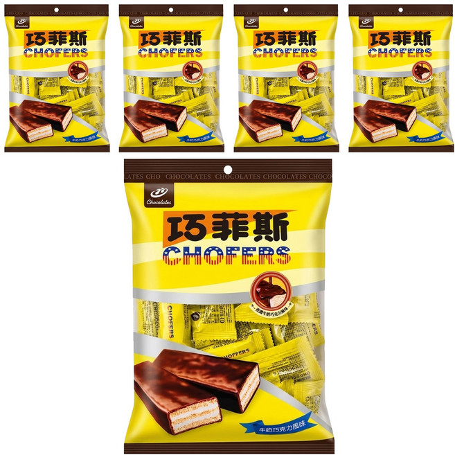 77 CHOFERS 巧菲斯 夾心酥 牛奶口味, 150g, 5袋
