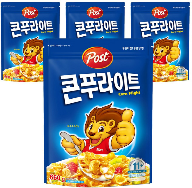포스트 콘푸라이트 시리얼, 660g, 4개