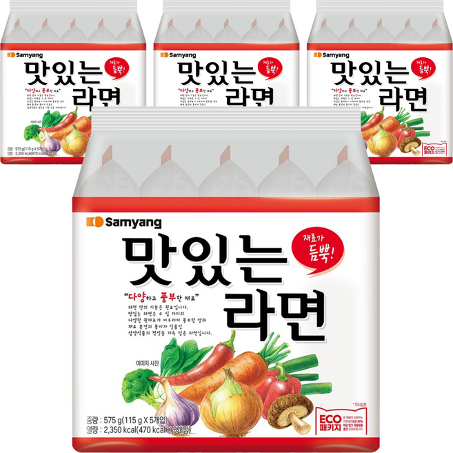 삼양 맛있는라면 115g, 20개