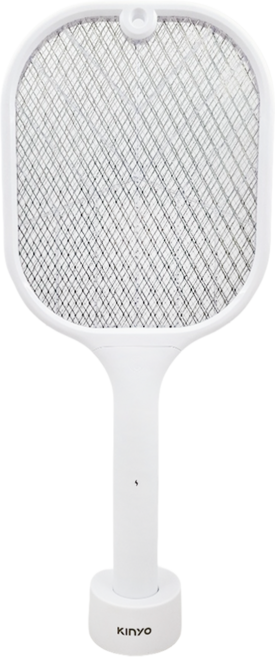 Kinyo 充電式二合一滅蚊器 捕蚊拍 捕蚊燈, 白色