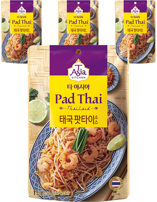 티아시아키친 태국 팟타이 소스, 90g, 4개