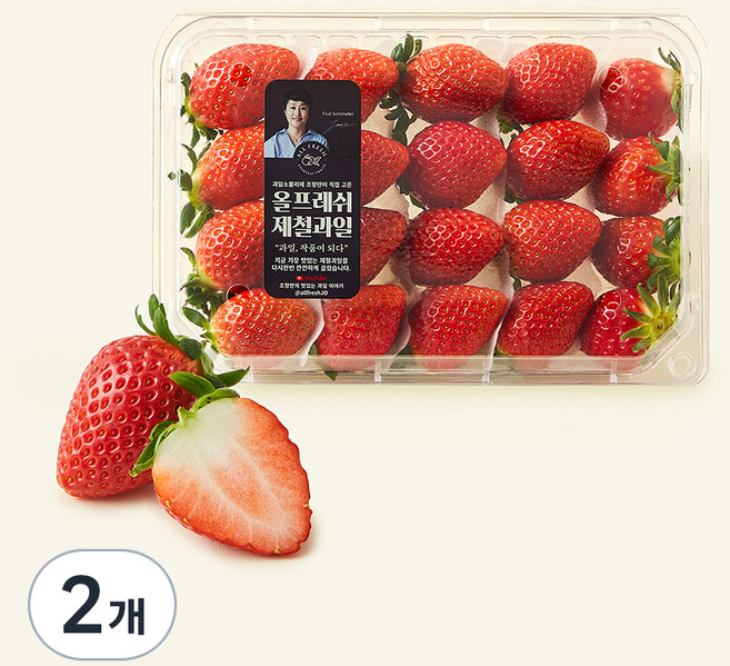 올프레시 GAP 한단 금실 딸기, 500g, 2개