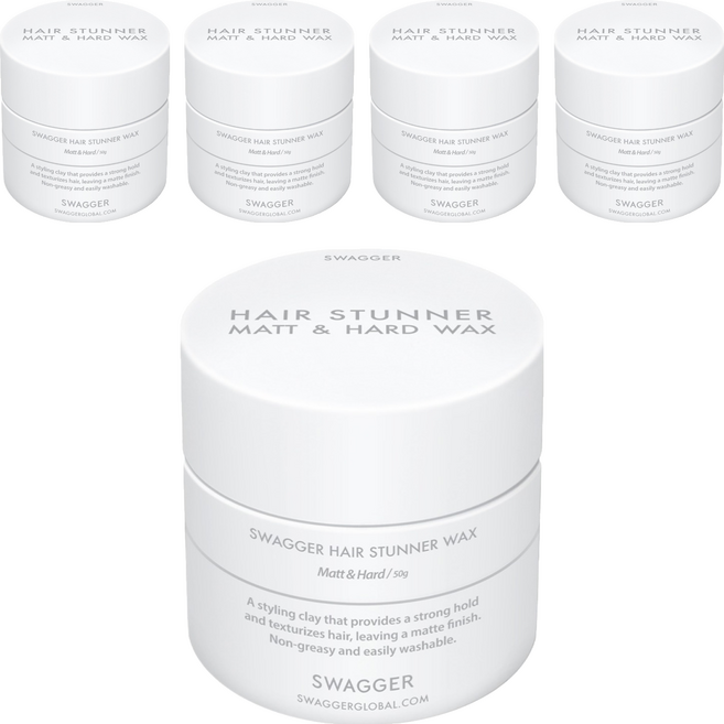 스웨거 헤어 스터너 왁스 매트 앤 하드, 5개, 50g