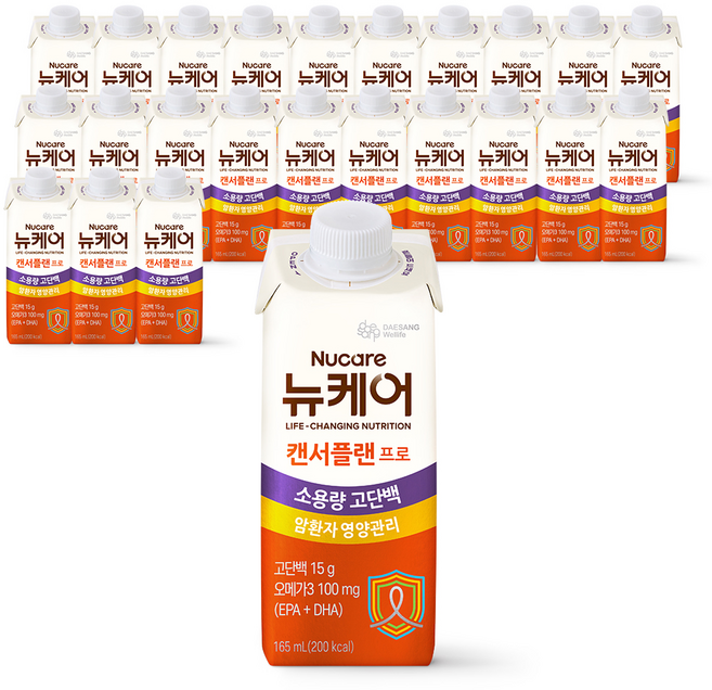 뉴케어 정품 캔서플랜 프로 환자영양식, 165ml, 72개