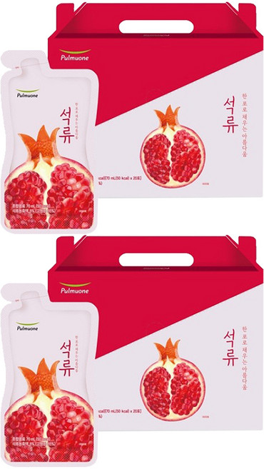 풀무원녹즙 석류즙, 1.4L, 2개