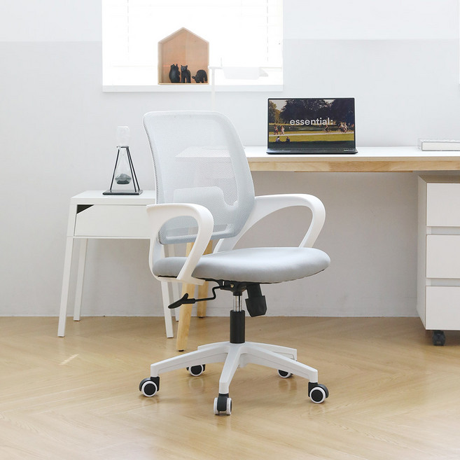 린백 베이직 메쉬 의자 CP11MW, 라이트그레이