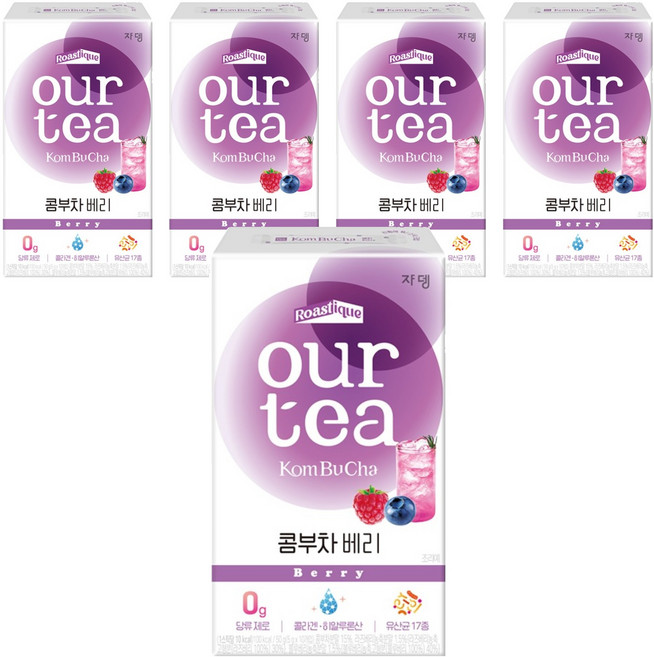 JARDIN our tea 康普茶沖泡粉 莓果口味, 5g, 10條, 5盒
