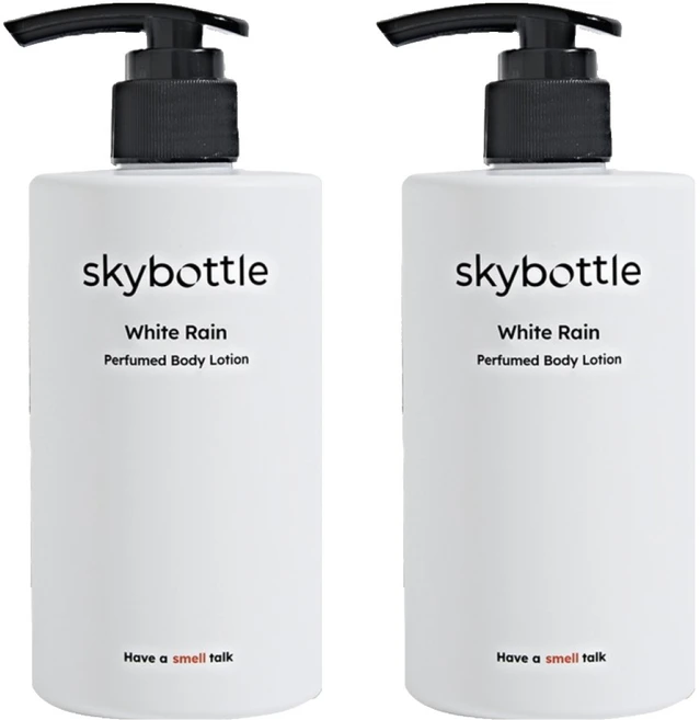 스카이보틀 퍼퓸 바디로션 화이트레인향, 300ml, 2개 - 쿠팡