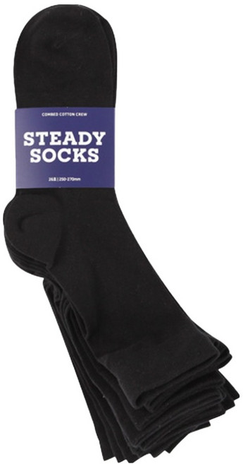 스테디삭 남성용 비즈니스 장목 양말 10켤레