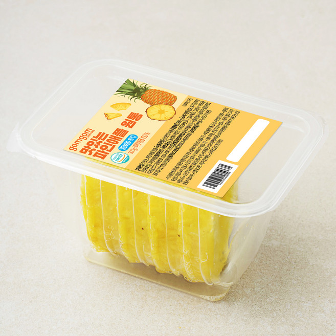 곰곰 맛있는 파인애플 원통, 500g, 1개