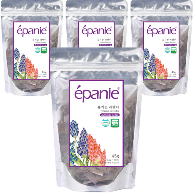 에빠니 유기농 라벤더 티백, 1.5g, 30개입, 4개