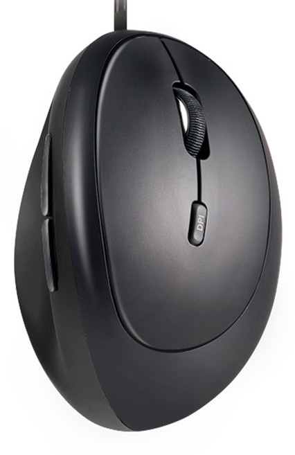 코시 라운드 미니 버티컬 마우스, M3185, 블랙