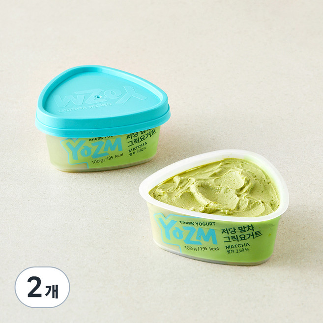 요즘 저당 말차 그릭요거트, 100g, 2개
