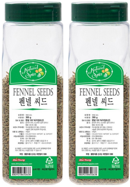 내츄럴스파이스 펜넬 씨드, 300g, 2개