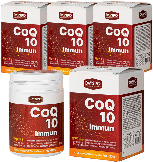 데이스포 강아지 코엔자임Q10 영양제, 면역/항산화, 4개