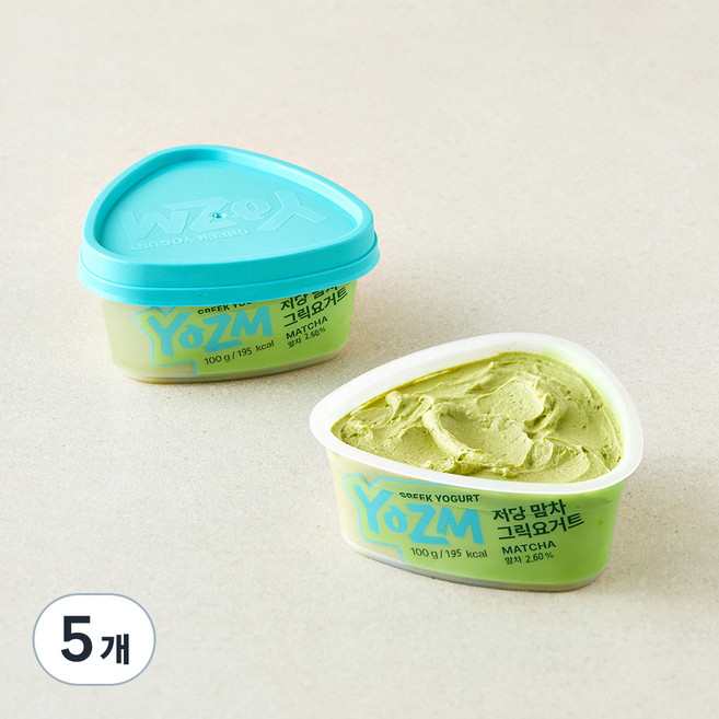 요즘 저당 말차 그릭요거트, 100g, 5개