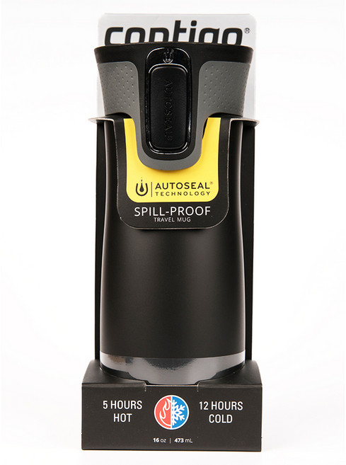 contigo West Loop 不鏽鋼保溫杯, 霧面黑, 473ml, 1個