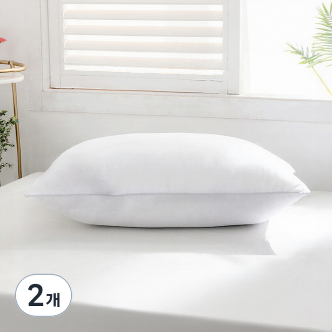 팔팔바디 고중량 푹신한 호텔 베개, 화이트, 2개