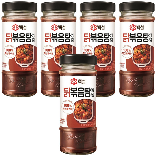 백설 닭볶음탕 양념, 490g, 5개