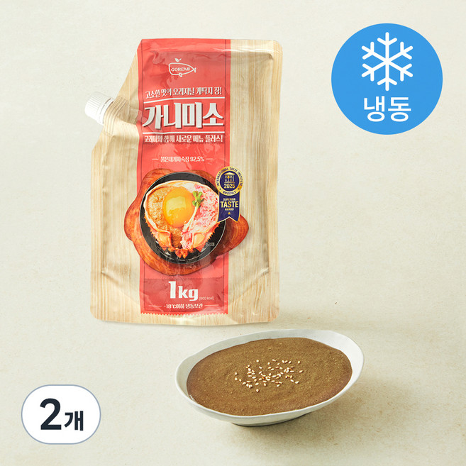 고래미 가니미소 게딱지장 (냉동), 1kg, 2개