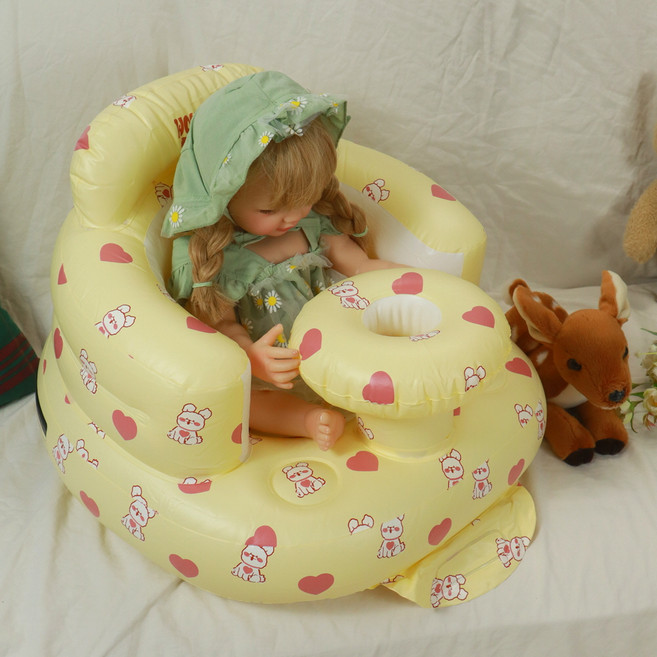 원더파파 도넛튜브 아기 소프트의자, 바닐라 비숑