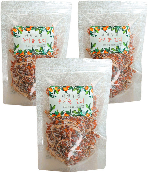 태평농원 유기농 진피, 400g, 3개