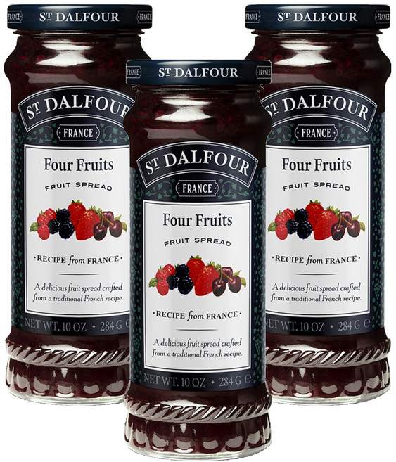 샹달프 후루츠잼, 284g, 3개