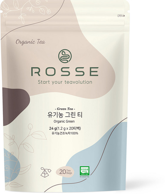 로쎄 유기농 녹차 24g, 20개입, 1개