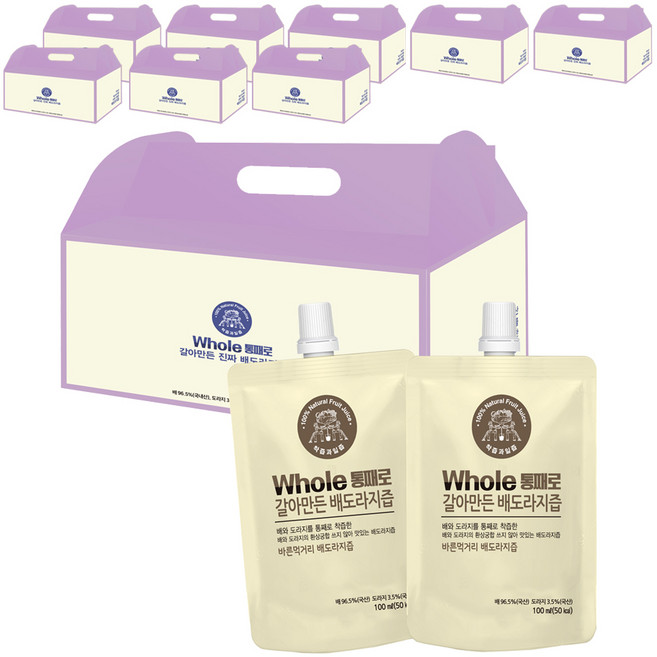 통째로 갈아만든 배도라지즙, 3L, 270개