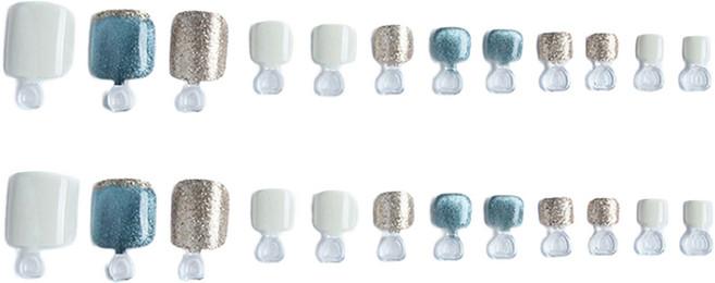 잇템샵 자석 젤 페디큐어 팁, 1개, 12 셀레스티알