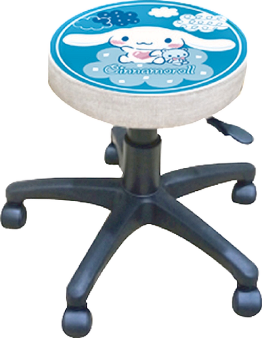 Cinnamoroll 大耳狗喜拿 三麗鷗 可調式滾輪電腦椅, 大耳狗雲朵 藍色, 1個