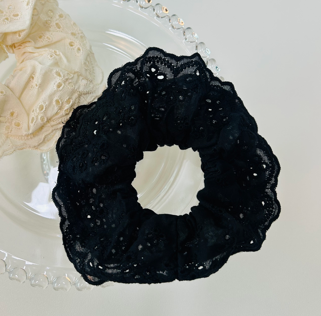 소리달 들봄 펀칭 레이스 에스닉 스크런치