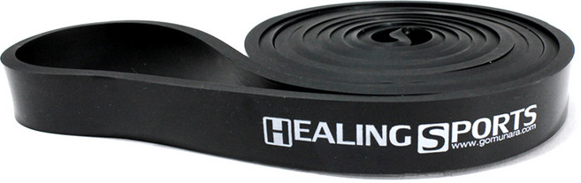 힐링스포츠 풀업밴드, 블랙, 1개