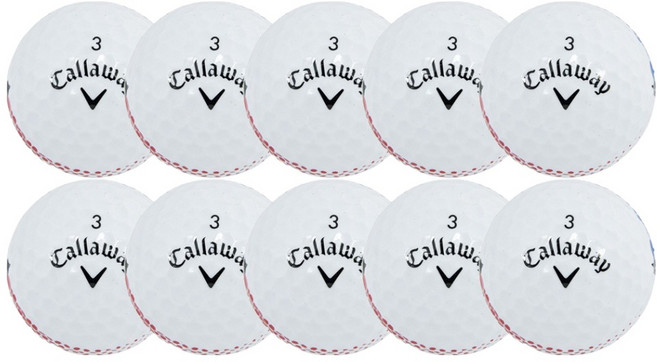 Callaway ERC SOFT 360 FADE 高爾夫二手球 A級 10入組, 白色, 1套
