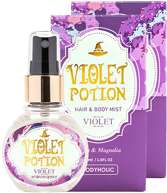바디홀릭 바디미스트 바이올렛, 50ml, 2개