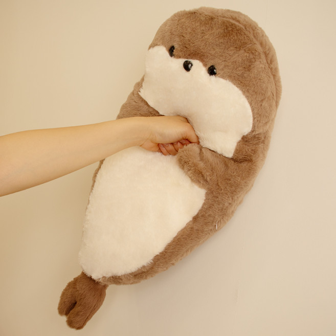 ARTJOY 柔軟舒適海豹玩偶抱枕, 棕色