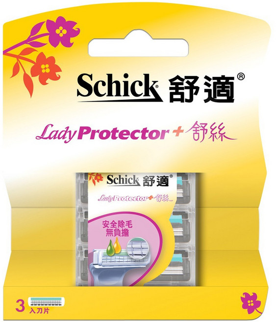 Schick 舒適牌 舒絲仕女除毛刀片, 3入, 1盒