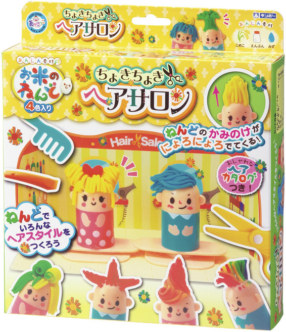 GINCHO 銀鳥 髮廊套裝組米黏土 120g, Multicolor, 1盒