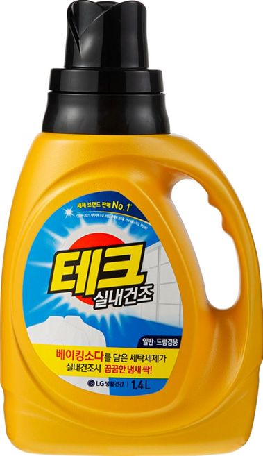 테크 실내건조 세제 겸용 본품, 1개, 1.4L