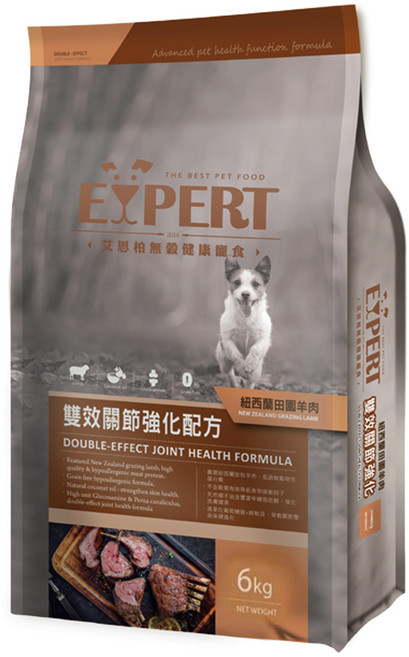 福壽實業 EXPERT 艾思柏 成犬 無穀配方狗飼料, 田園羊肉, 6kg, 1袋