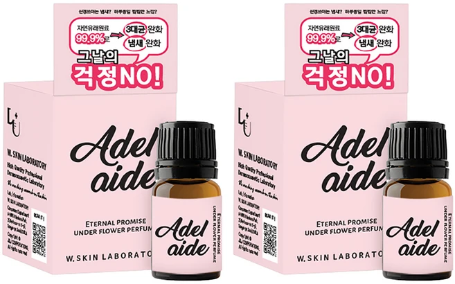 더블유피부연구소 언더플라워퍼퓸 아델레이드 여성청결제, 5ml, 2개 - 쿠팡