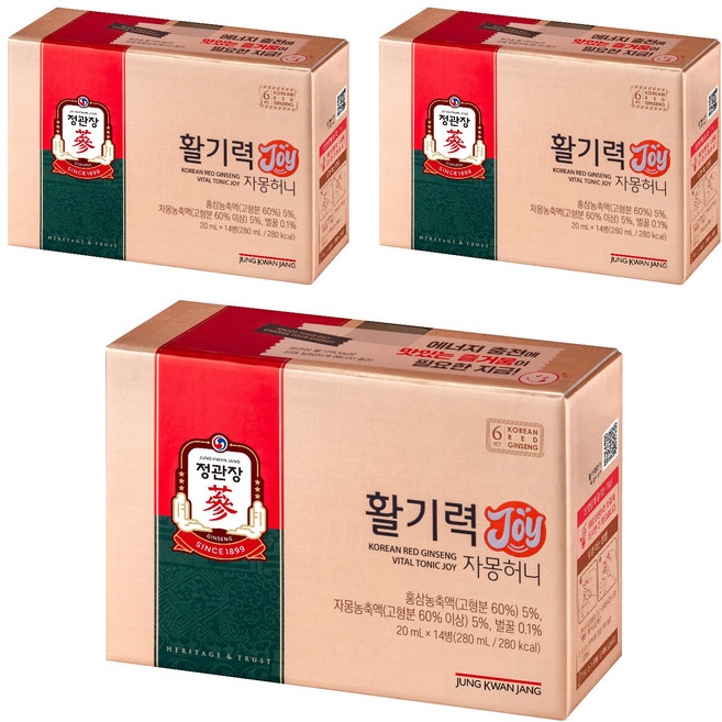 정관장 정품 활기력 JOY, 20ml, 42개