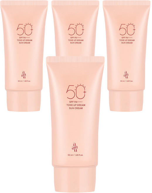 아유아유 톤업드림 선크림 SPF50+ PA++++, 50ml, 4개